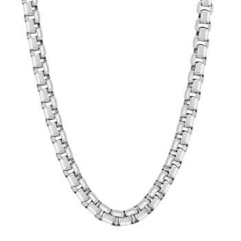 Stainless Steel 24 Inch Rounded Box Link Chain