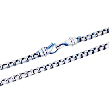 Two-Tone Stainless Steel 6MM Box Link Chain Necklace