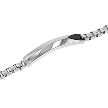 Stainless Steel Two-Tone ID Bracelet