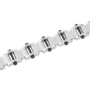 Stainless Steel Satin Finish Link Bracelet