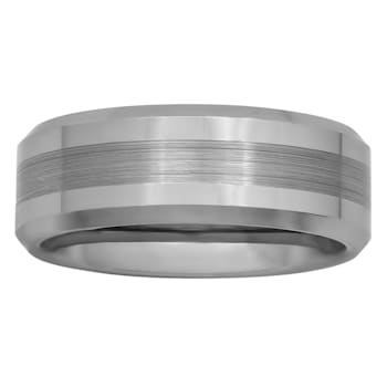 Tungsten Comfort™ Tungsten 8MM Satin Center Band
