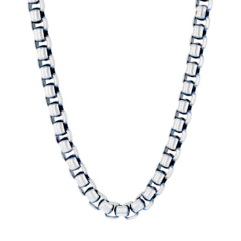 Two-Tone Stainless Steel 6MM Box Link Chain Necklace