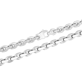 Stainless Steel Wishbone Chain Necklace and Bracelet Set