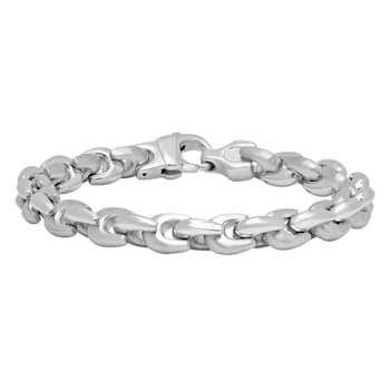 Stainless Steel Wishbone Link Bracelet