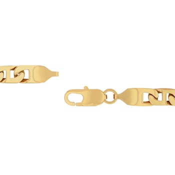 Stainless Steel Yellow Ion Plated Mariner Link Bracelet
