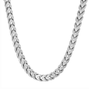 Stainless Steel Franco Chain Necklace & Bracelet Set