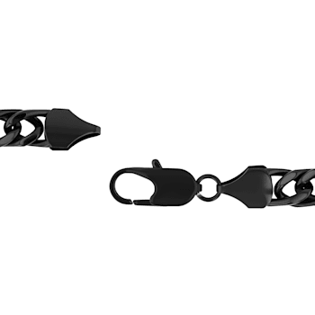 Stainless Steel Black Ion Plated Curb Bracelet