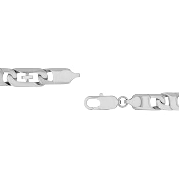 Stainless Steel Cross Mariner Link Bracelet