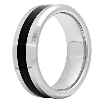 Tungsten Comfort™ Tungsten with Black Center Band