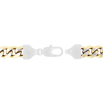 Two-Tone Stainless Steel Curb Link Bracelet