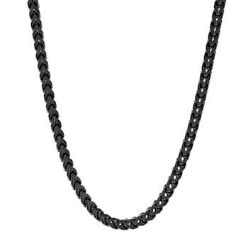 Stainless Steel 3MM Black IP Franco Link Chain