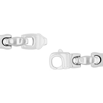 Stainless Steel Puffed Mariner Link Bracelet