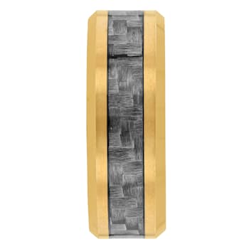 Tungsten Comfort™ Tungsten Yellow Ion Plated with Gray Carbon Fiber
Inlay Band