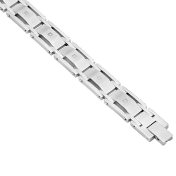 1/20CTW Stainless Steel Diamond Bracelet