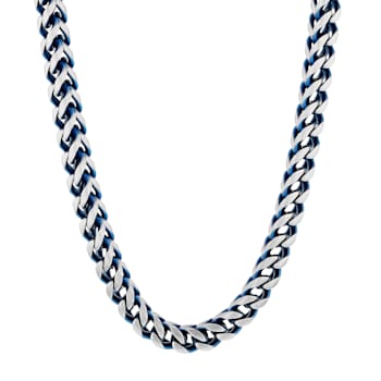 Two-Tone Stainless Steel 5.5MM Franco Link Chain Necklace