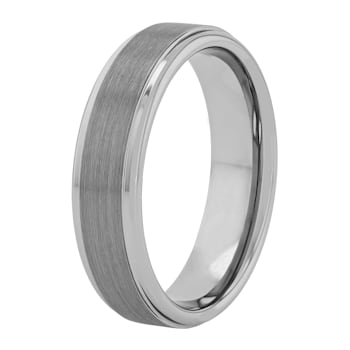Tungsten 6mm Step Edge Band