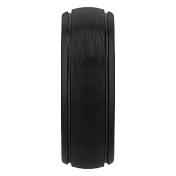 Tungsten Comfort™ Tungsten Black Ion Plated Frozen Satin Finish Band