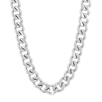 Stainless Steel 8.5MM Curb Chain Necklace