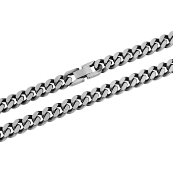 Stainless Steel 9.5MM Franco Curb Link Chain Necklace