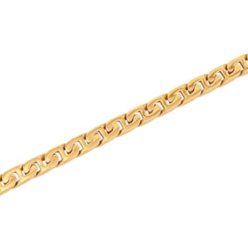 Stainless Steel Yellow Ion Plated Mariner Link Bracelet