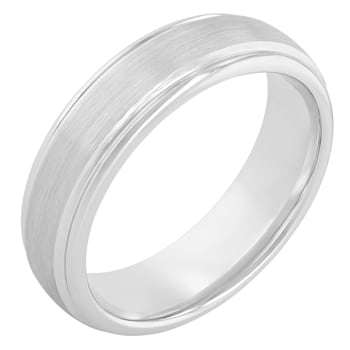 Tungsten 6.5MM Comfort-Fit Grooved Band