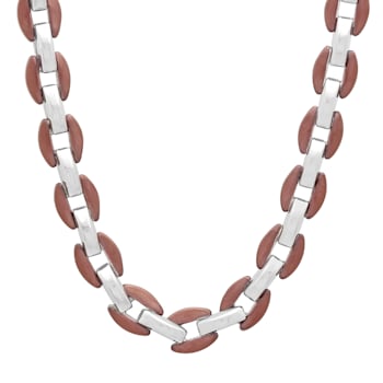 Stainless Steel Brown Ion Plated Chain Neclace