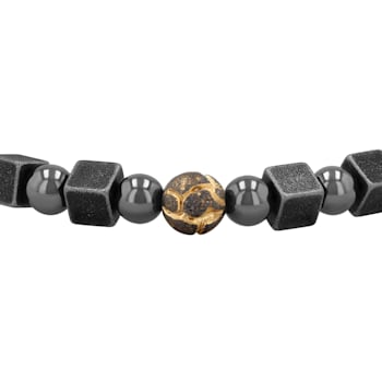 Stainless Steel Hematite Bead Bracelet