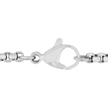 Black Diamond Stainless Steel Black IP Cross With Chain .25ctw