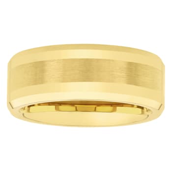 Tungsten Comfort™ 8MM Tungsten Yellow Ion Plated Band