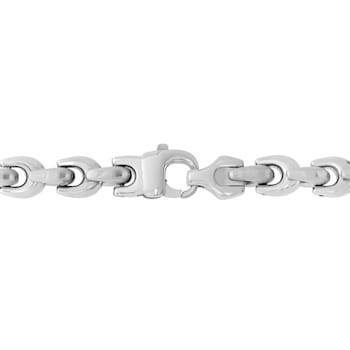 Stainless Steel 9MM Horseshoe Link Chain Necklace