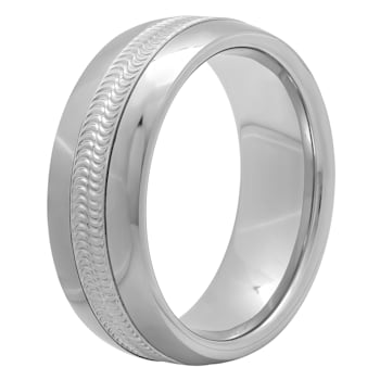 Tungsten Comfort™ Tungsten 8MM Textured Center Band