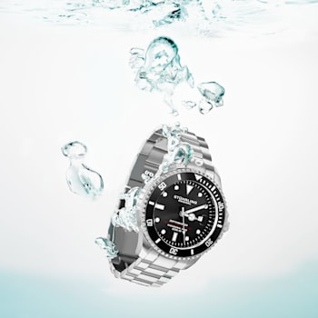Men's Swiss Automatic Dive Watch Stainless Steel Black Dial Luminescent
Rotating Bezel