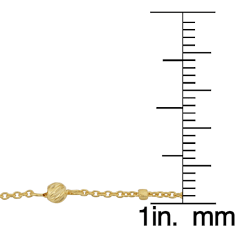 14k Yellow Gold Cube and Bead Station Ankle Bracelet (10 inches) |
Minimalist Jewelry for Women