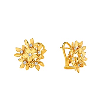 Jardin Flower Bunch Diamond Earrings