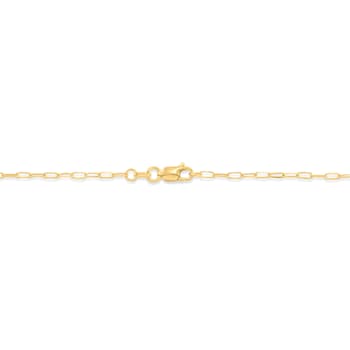 14Kt Petite Paperclip Chain