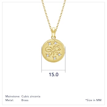 J'ADMIRE 14K Yellow Gold Over Sterling Silver Scorpio Zodiac Stars
Pendant Necklace