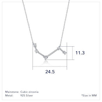 J'ADMIRE Aries Zodiac Constellation 14K Yellow Gold Over Sterling Silver
Pendant Necklace