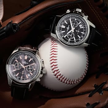 JACQUES LEMANS Men's Sport Watch with Leather/Stainless Steel Strap,
Chronograph 1-2117