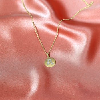 J'ADMIRE 14K Yellow Gold Over Sterling Silver Vintage Leo Zodiac Sign
Pendant Necklace