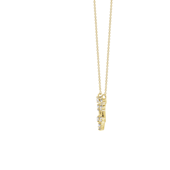 J'ADMIRE Aquarius Zodiac Constellation 14K Yellow Gold Over Sterling
Silver Pendant Necklace