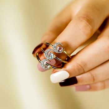 J'ADMIRE Platinum 950 Over Sterling Silver Mercury Ring