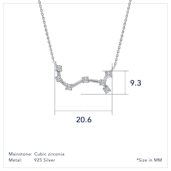 J'ADMIRE Scorpio Zodiac Constellation 14K Yellow Gold Over Sterling
Silver Pendant Necklace
