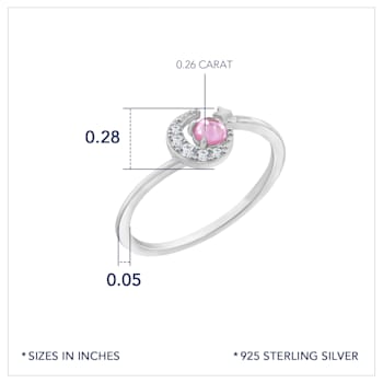J'ADMIRE Platinum 950 Over Sterling Silver Venus Ring