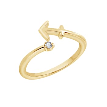 J'ADMIRE 14K Yellow Gold Over Sterling Silver Sagittarius Horoscope Ring