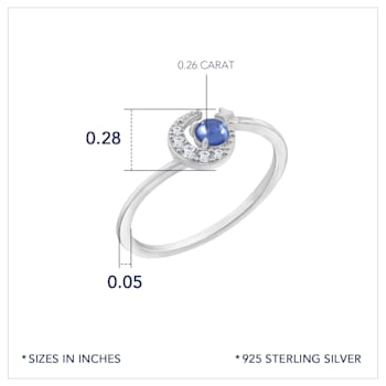 J'ADMIRE Platinum 950 Over Sterling Silver Uranus Ring