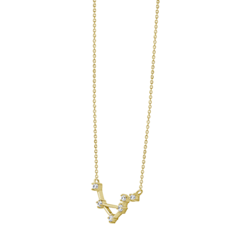 J'ADMIRE Libra Zodiac Constellation 14K Yellow Gold Over Sterling Silver
Pendant Necklace