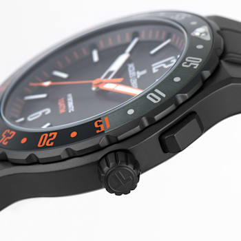 JACQUES LEMANS Hybromatic Men's Watch with Solid Stainless Steel Strap,
IP-Black - Sandblast 1-2109