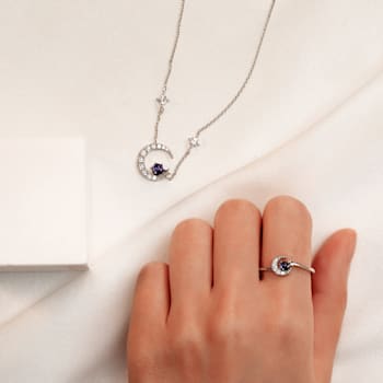 J'ADMIRE Platinum 950 Over Sterling Silver Mercury Ring