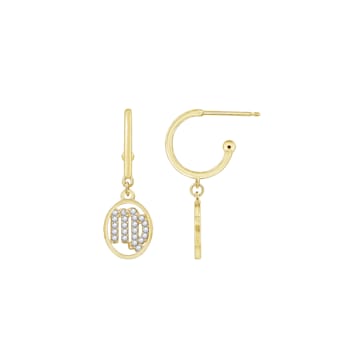 J'ADMIRE Sterling Silver Zodiac Drop Earrings