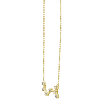 J'ADMIRE Scorpio Zodiac Constellation 14K Yellow Gold Over Sterling
Silver Pendant Necklace